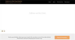Desktop Screenshot of cabinsonthecoveozarks.com