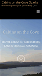 Mobile Screenshot of cabinsonthecoveozarks.com